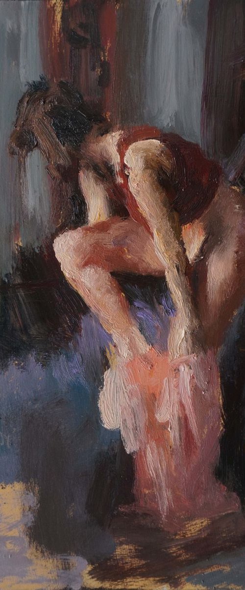 Lucile remove her dress by Manuel Leonardi