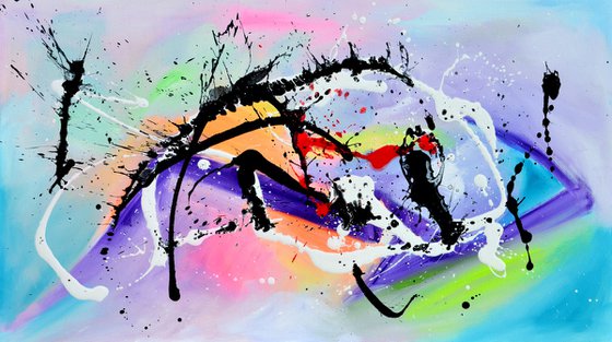 Elements - Large Colorful Abstract Painting