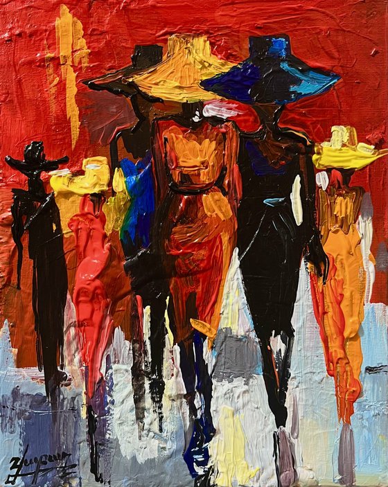 Female Figures in Motion