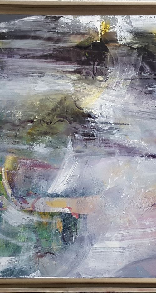 Movement Of The Infinite Large Painting Mindscape Lightscape By O KLOSKA by Kloska Ovidiu