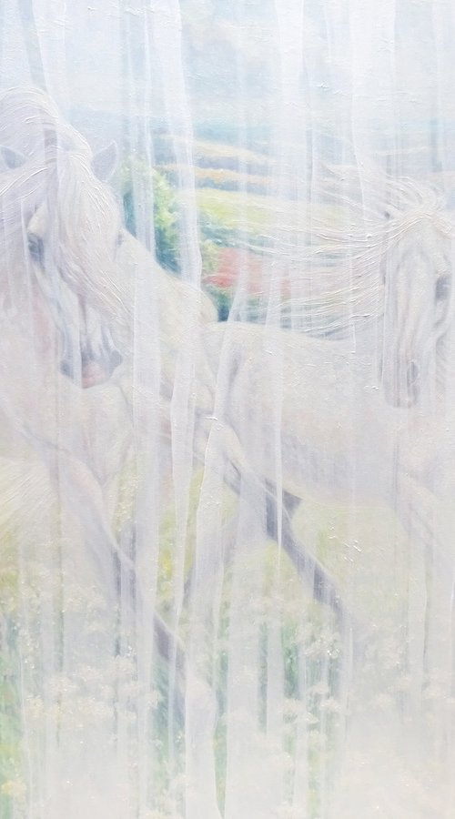White Horse Echoes by Gill Bustamante