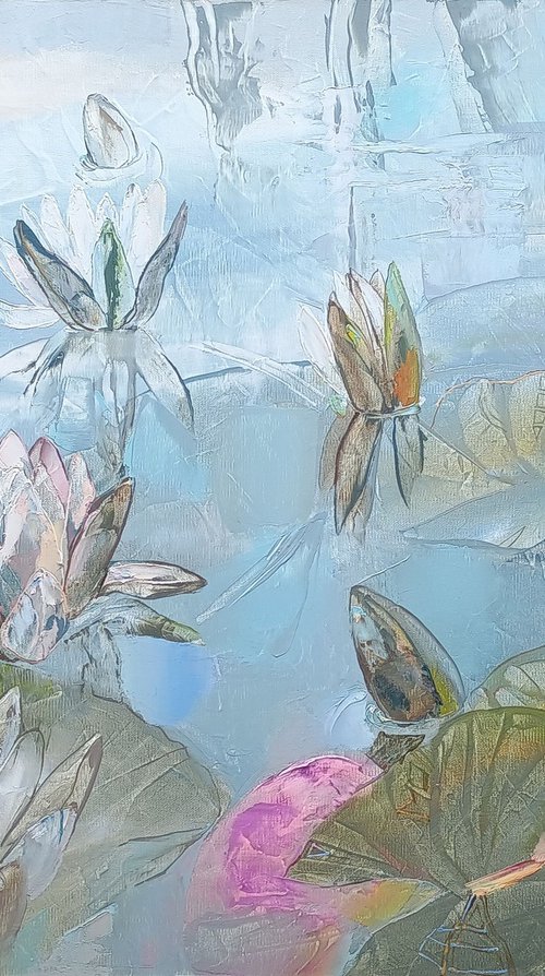 White Water Lilies by Silvija Drebickaite