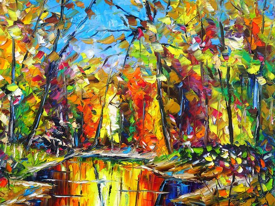 Autumnal Pond Impression