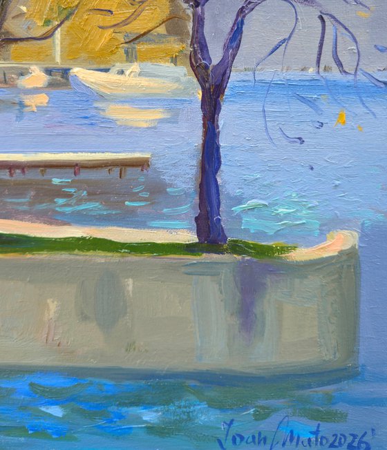 Spring afternoon by the lake