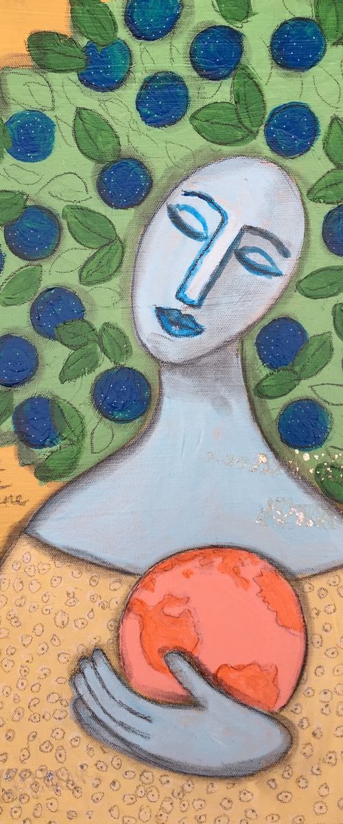 The Earth is blue like an orange. Abstract by Anya Getter