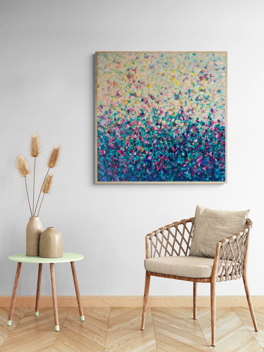 Sunlight Settles Here By Katherine Spiller, 37 X 37, Artwork For Sale On Artfinder