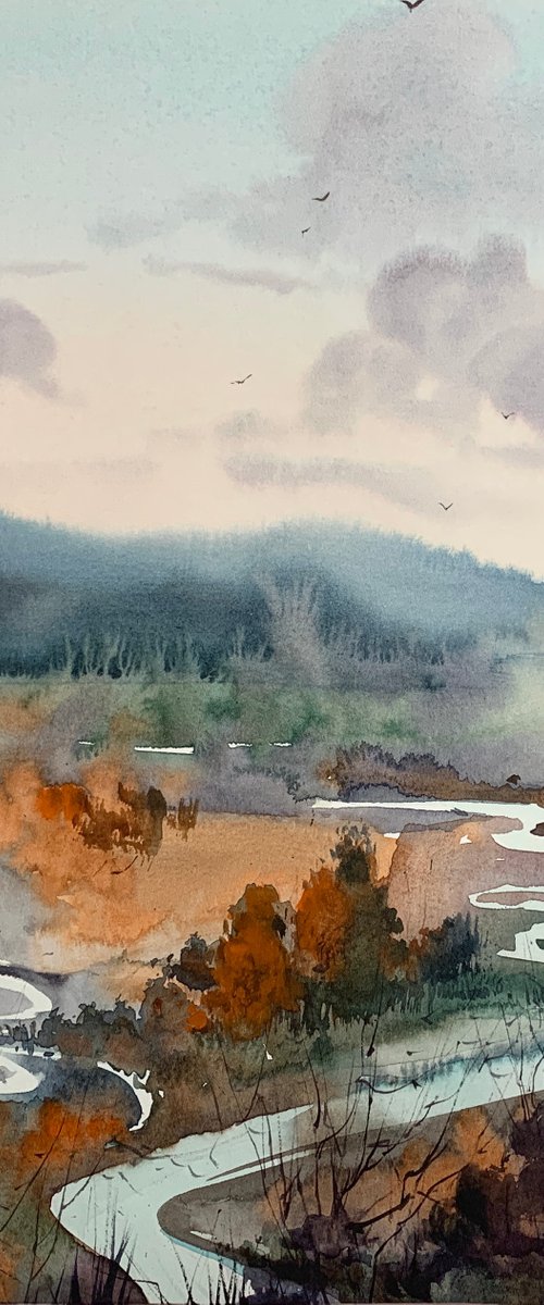 Fall landscape #2 by Eugenia Gorbacheva