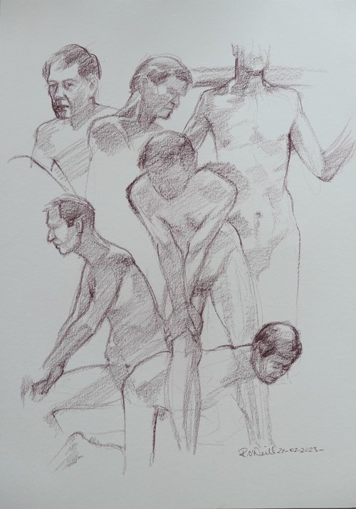 Overlapping male nudes by Rory O’Neill