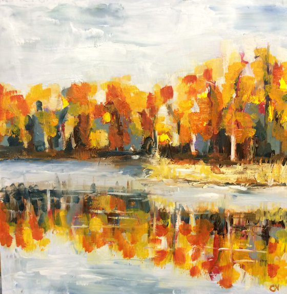 Autumn by the lake 4