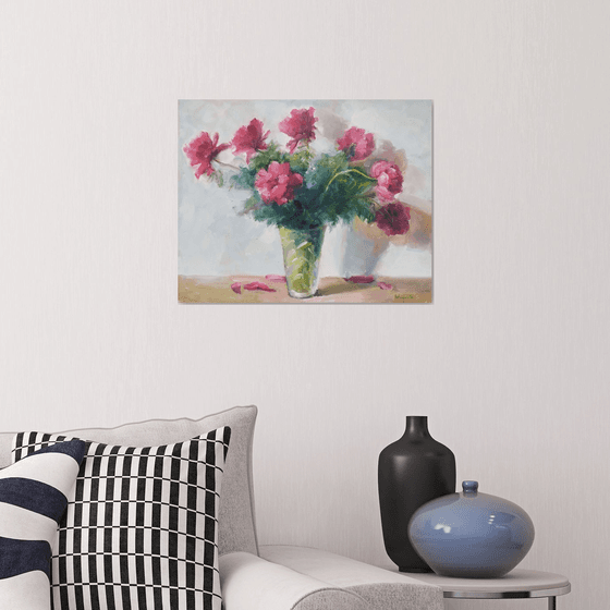 Peonies in a vase