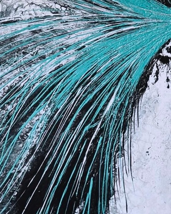 Crescendo — Turquoise Abstract