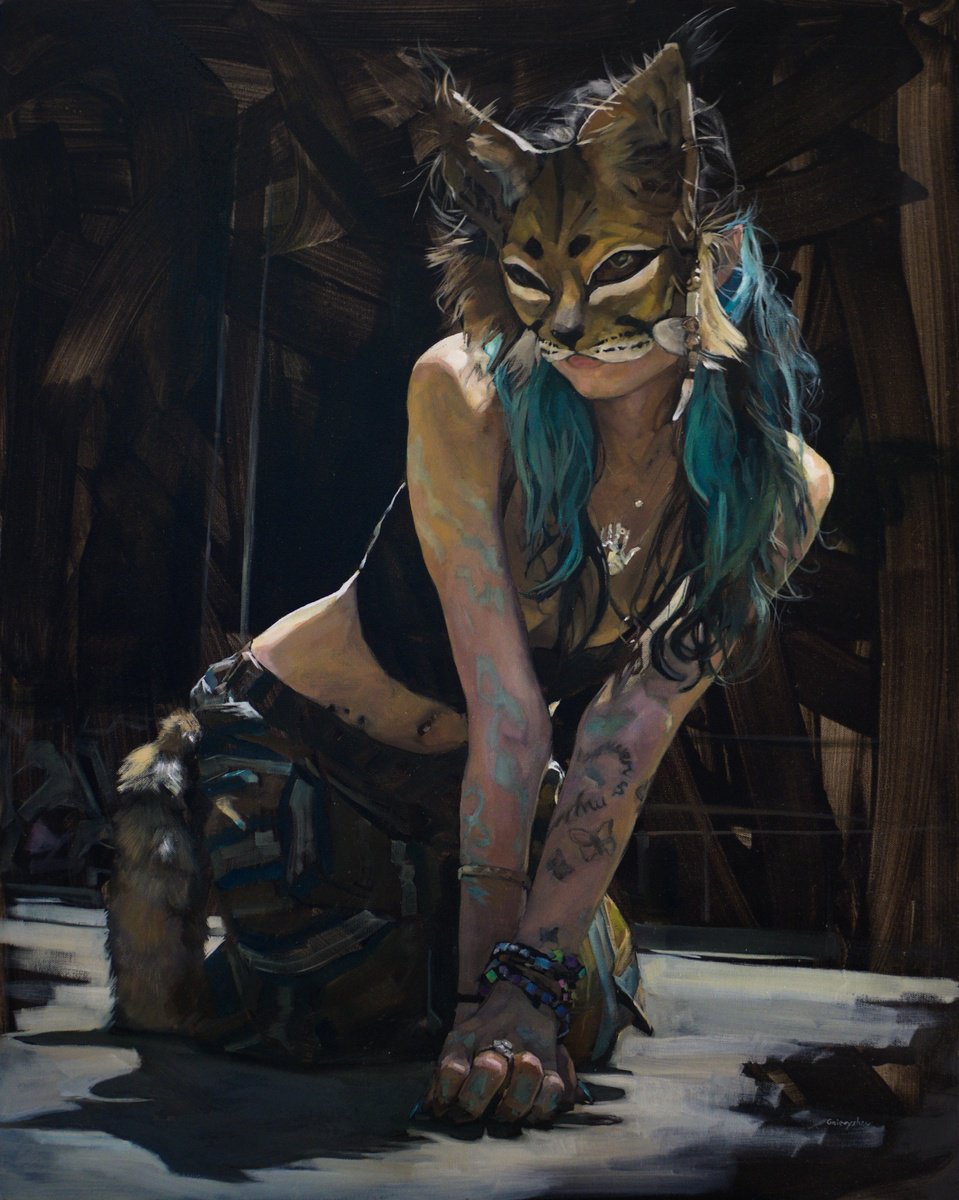 Photorealistic Portrait Oil Painting By Oleksii Gnievyshev, 31 X 39", Hazel, Original Artwork