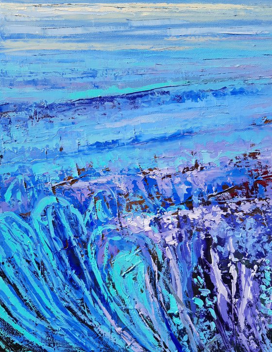 Purple Field 50x70cm.