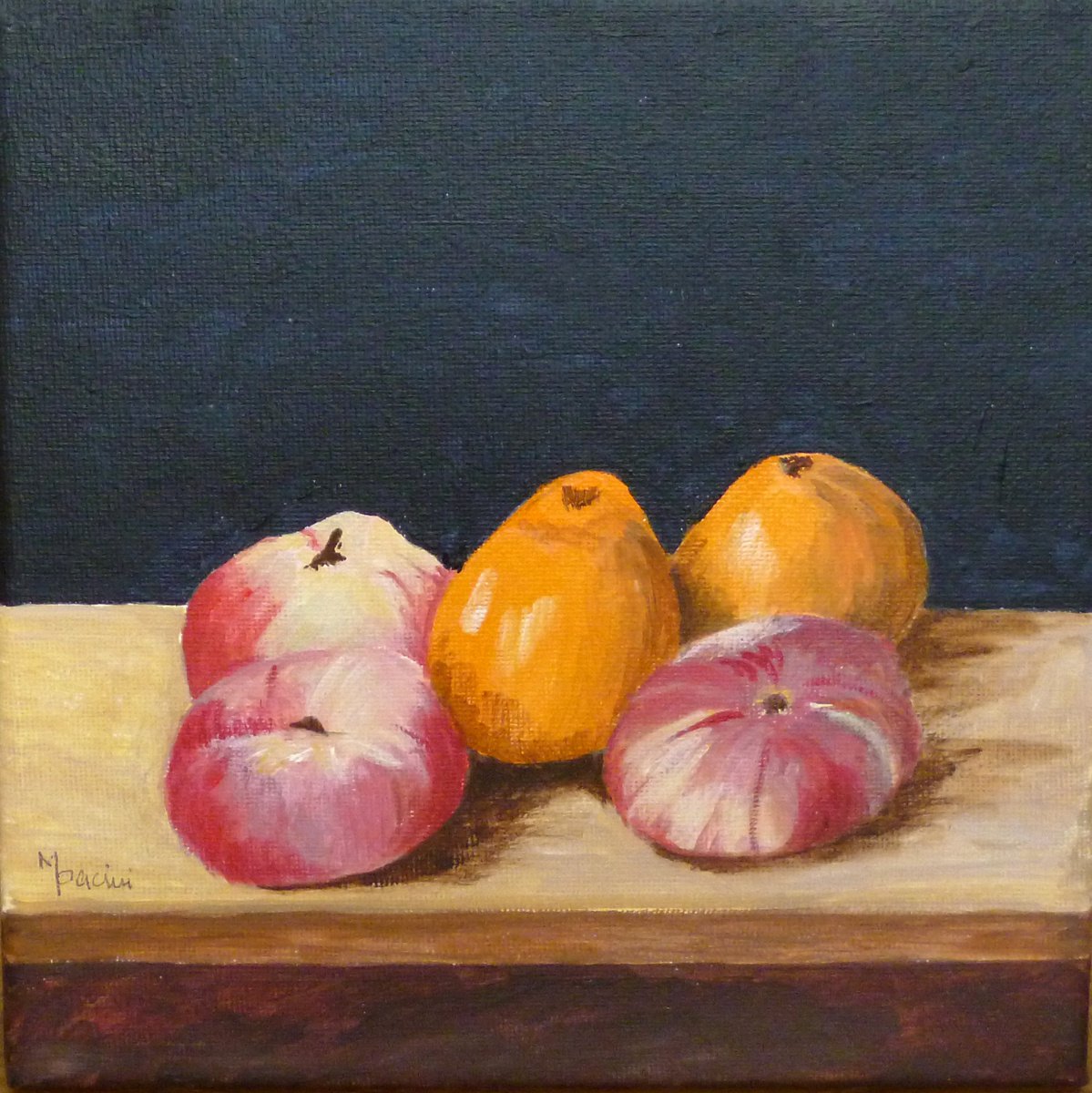 Flat Peaches and Satsumas by Maddalena Pacini