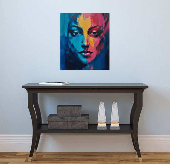 "Somewhere Else"- Abstract Portrait