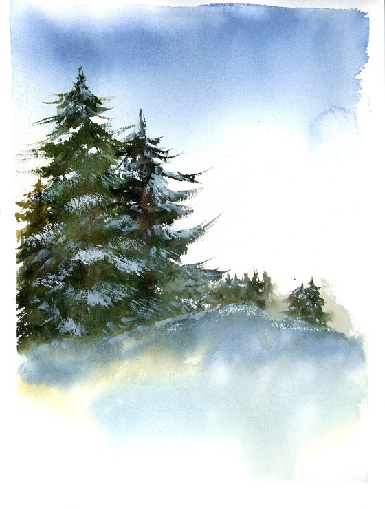 Set of 2 Winter Landscapes