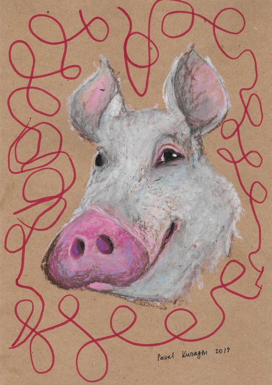 Head of pig