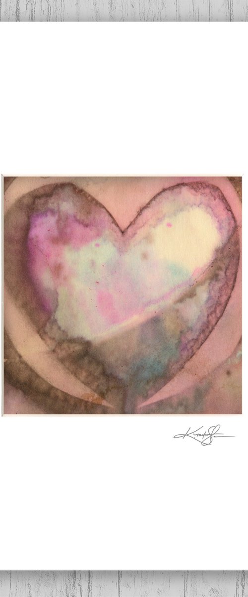 Matted Heart Art 5 by Kathy Morton Stanion