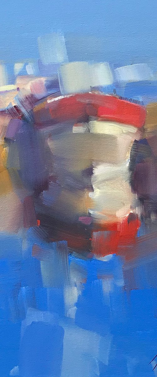 Reflection, Original oil painting, Handmade artwork, One of a kind by Vahe Yeremyan