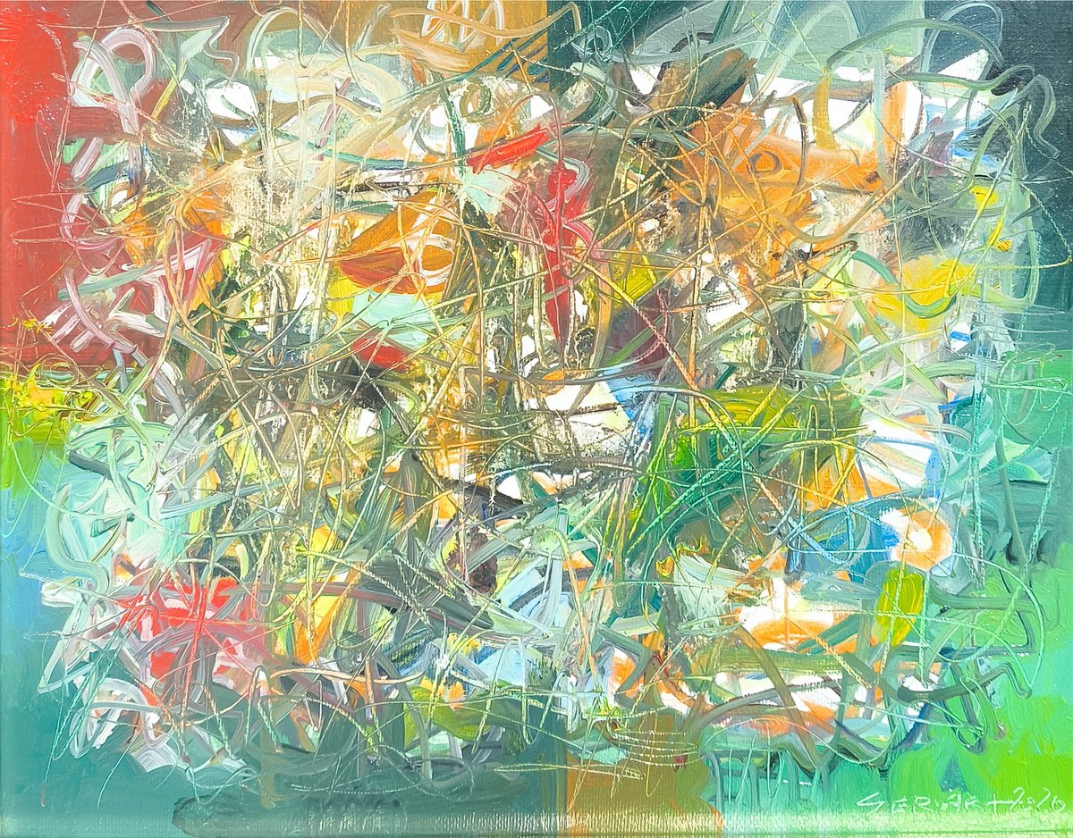 Colorful Entanglement By Seyran Gasparian, 12 X 9, Artwork For Sale On Artfinder