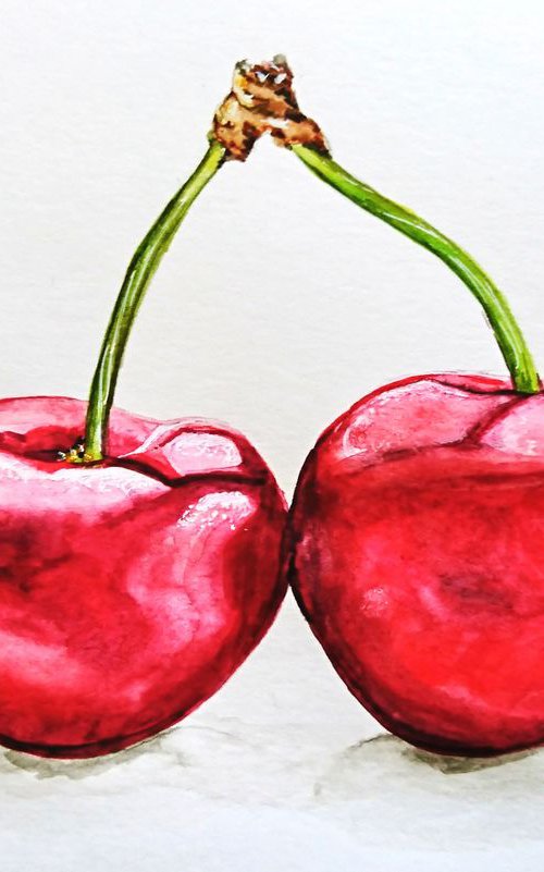 Cherries by Svetlana Vorobyeva