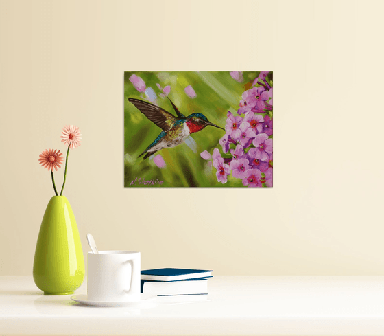 Hummingbird Painting Original