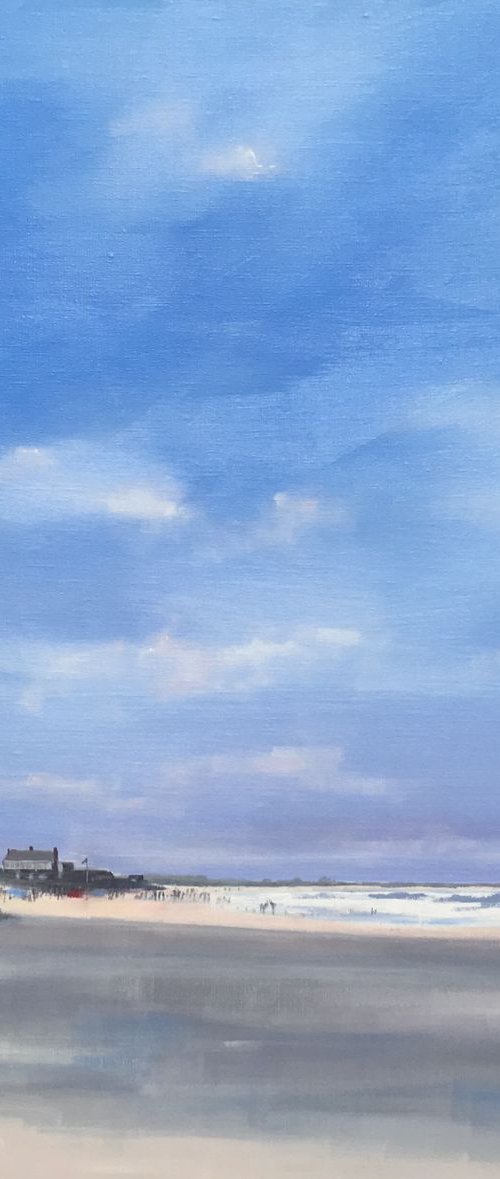 Golf Club at Brancaster beach by Tom Cringle