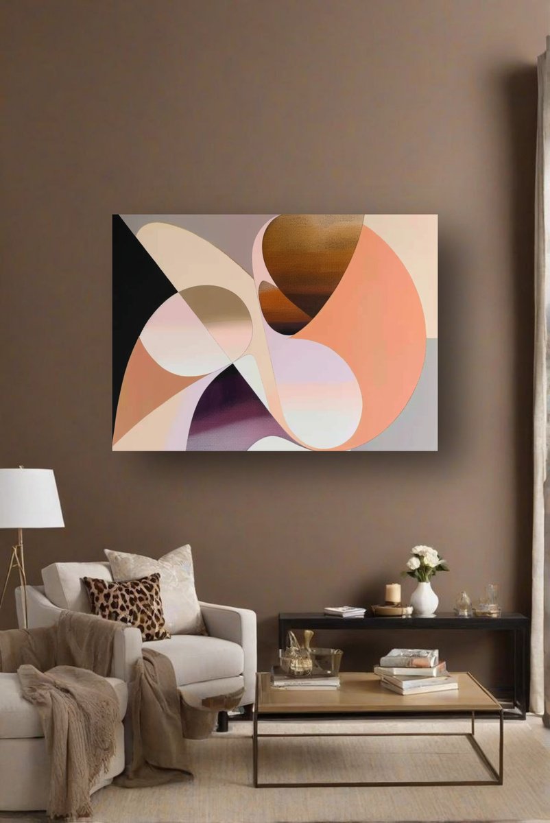 Abstract Limited Edition Print By Exclusive Arts, 47 X 31, Bold Colorful Painting, Original Artwork