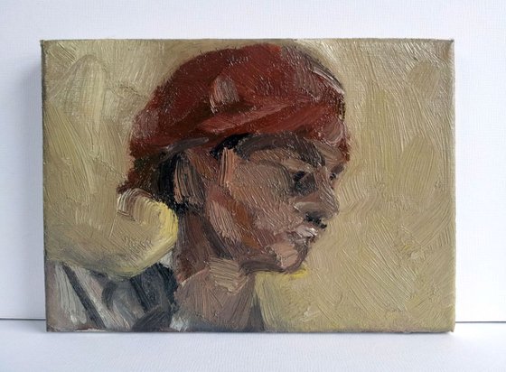 Boy in a Red Turban