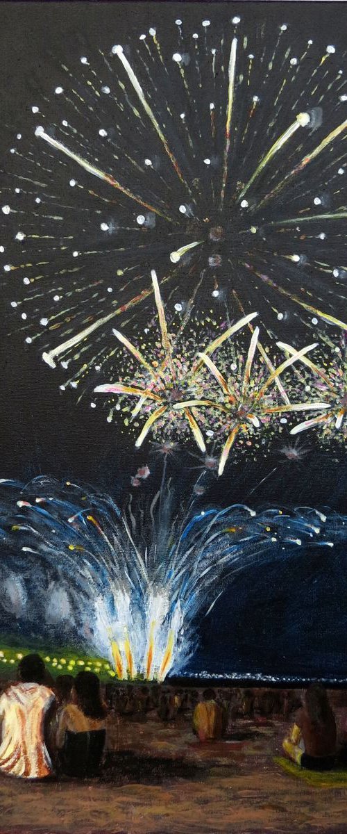 Fireworks 1,  30*50 by Dmytro Yeromenko