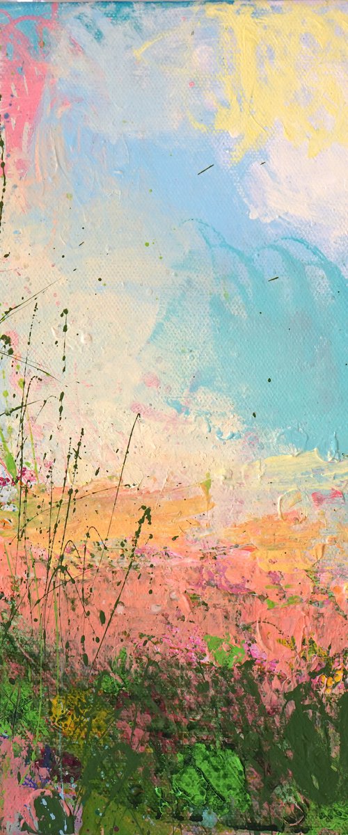 Pink Field by Sandy Dooley
