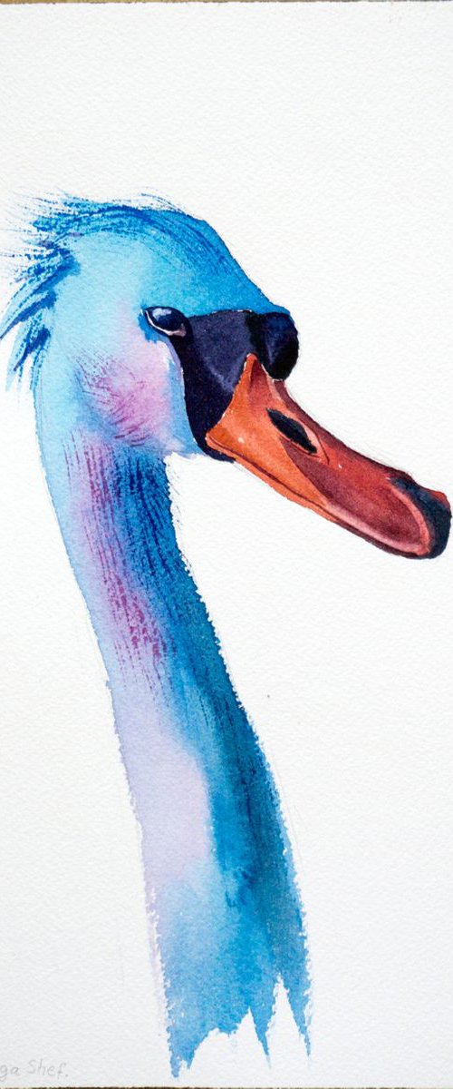 Blue Goose bird by Olga Tchefranov (Shefranov)