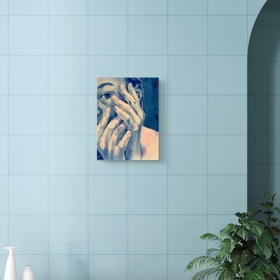 Blue Аttentive gaze
