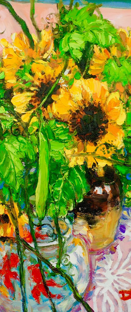 Flower Series - Sunflower by Dong Lin Zhang