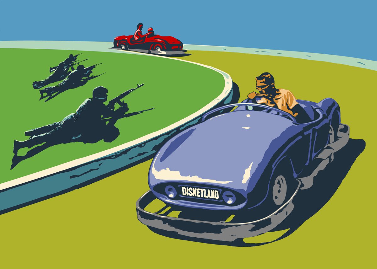 Disneyland | 27,6x19,7 (70x50 cm) by Kosta Morr