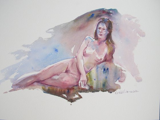 reclining female nude