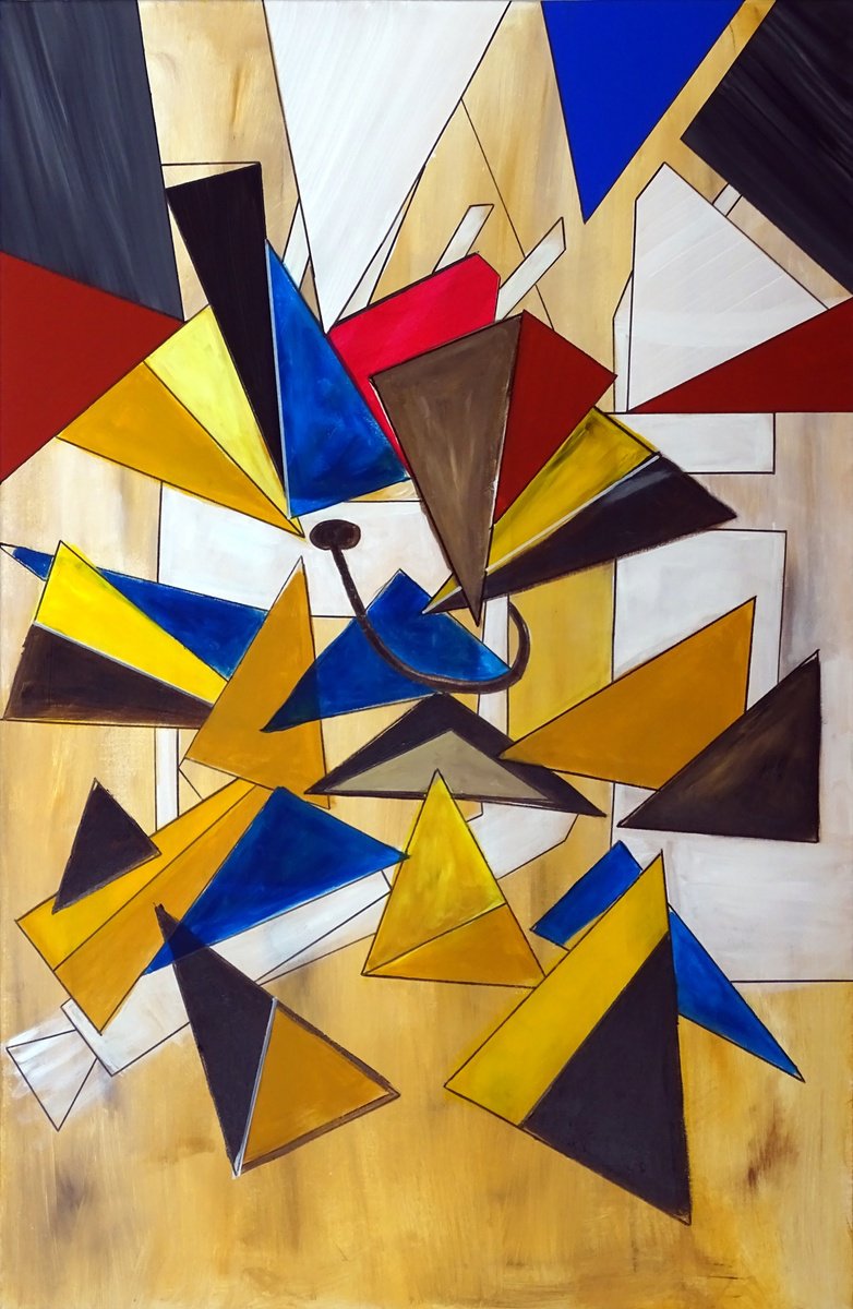 Abstract Acrylic Painting By Cb., 30 X 45, Aphrodite 10, Original Artwork