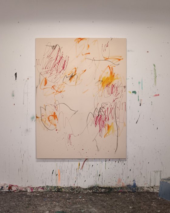 CRIMSON SCRIBBLES (PROCESS OVER PLAN)