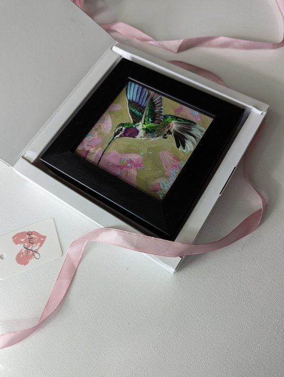 Hummingbird Miniature Framed