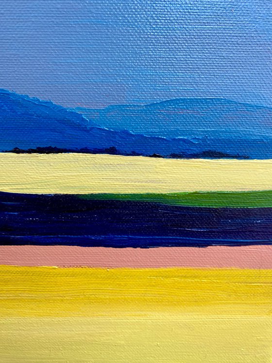 "Landscape with yellow field"