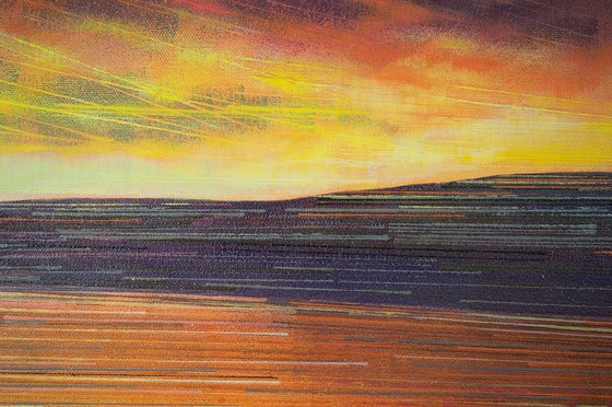 Studland Bay At Sunset