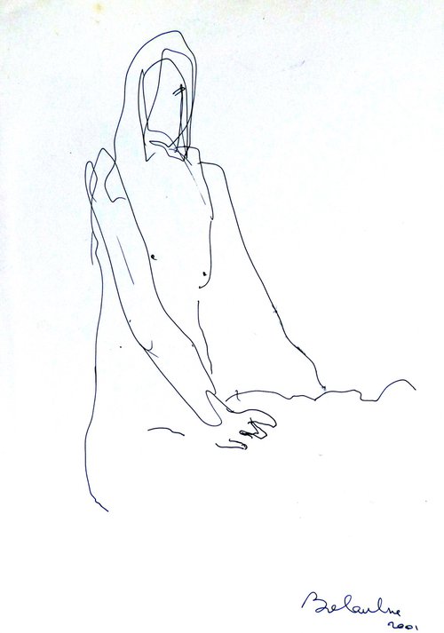 The Nude 2001-5, 21x29 cm by Frederic Belaubre