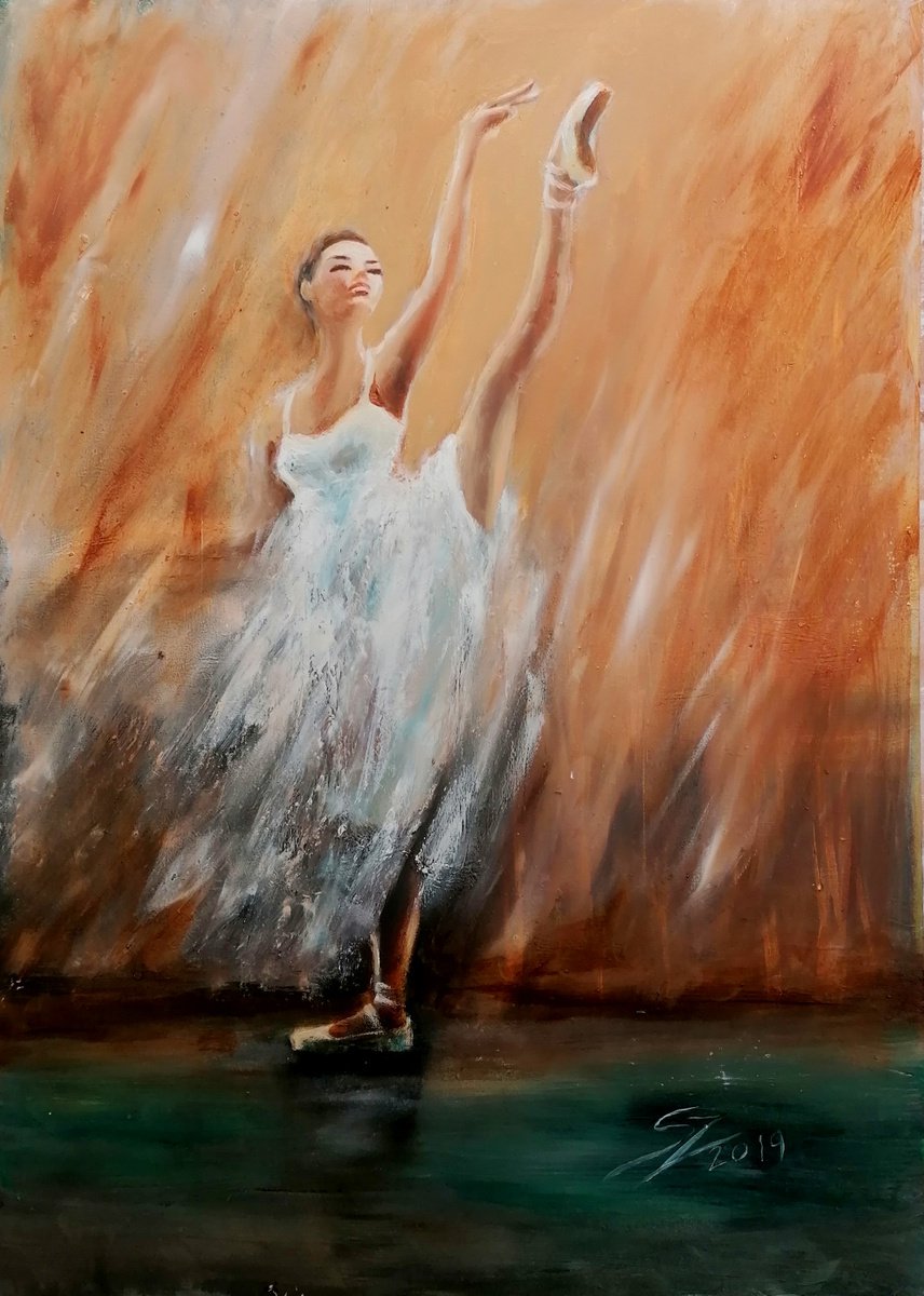 In Rehersal, Ballet dancer by Susana Zarate