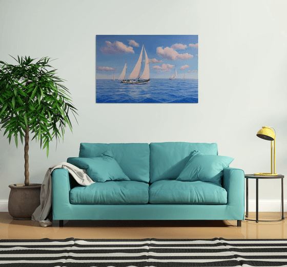 Seascape with Sailboats 27