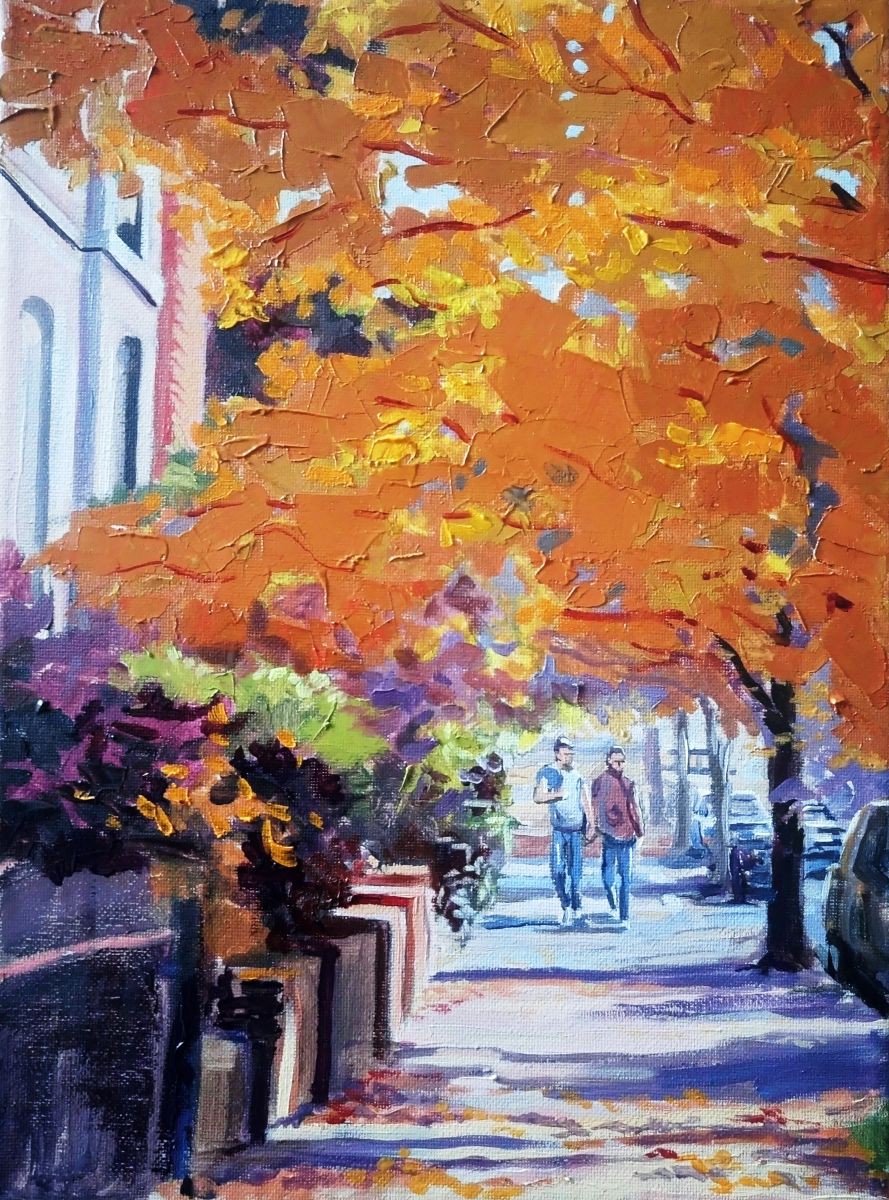 Orange Tree City Walk By Mark Croucher Artfinder