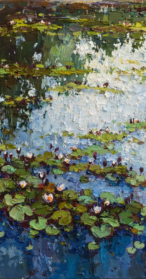 White Water Lilies by Anastasiia Valiulina