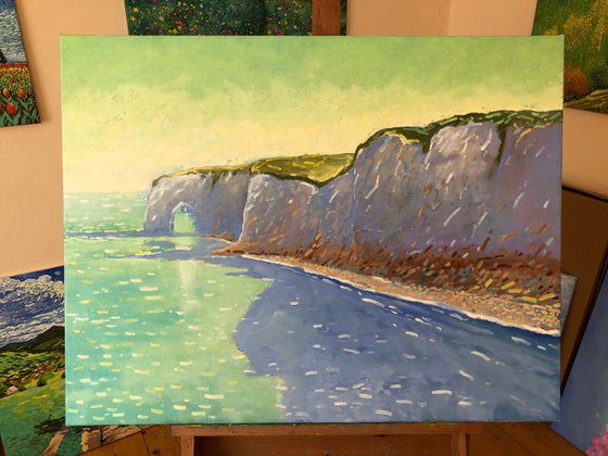 Coastline near Etretat 90-70cm