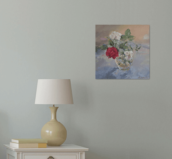 Wild roses (14x14'')