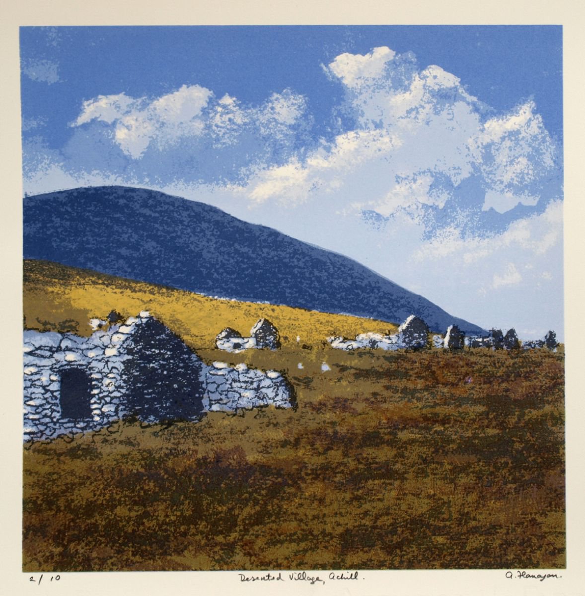 Deserted Village, Achill by Aidan Flanagan Irish Landscapes
