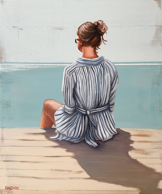 The girl on the pier